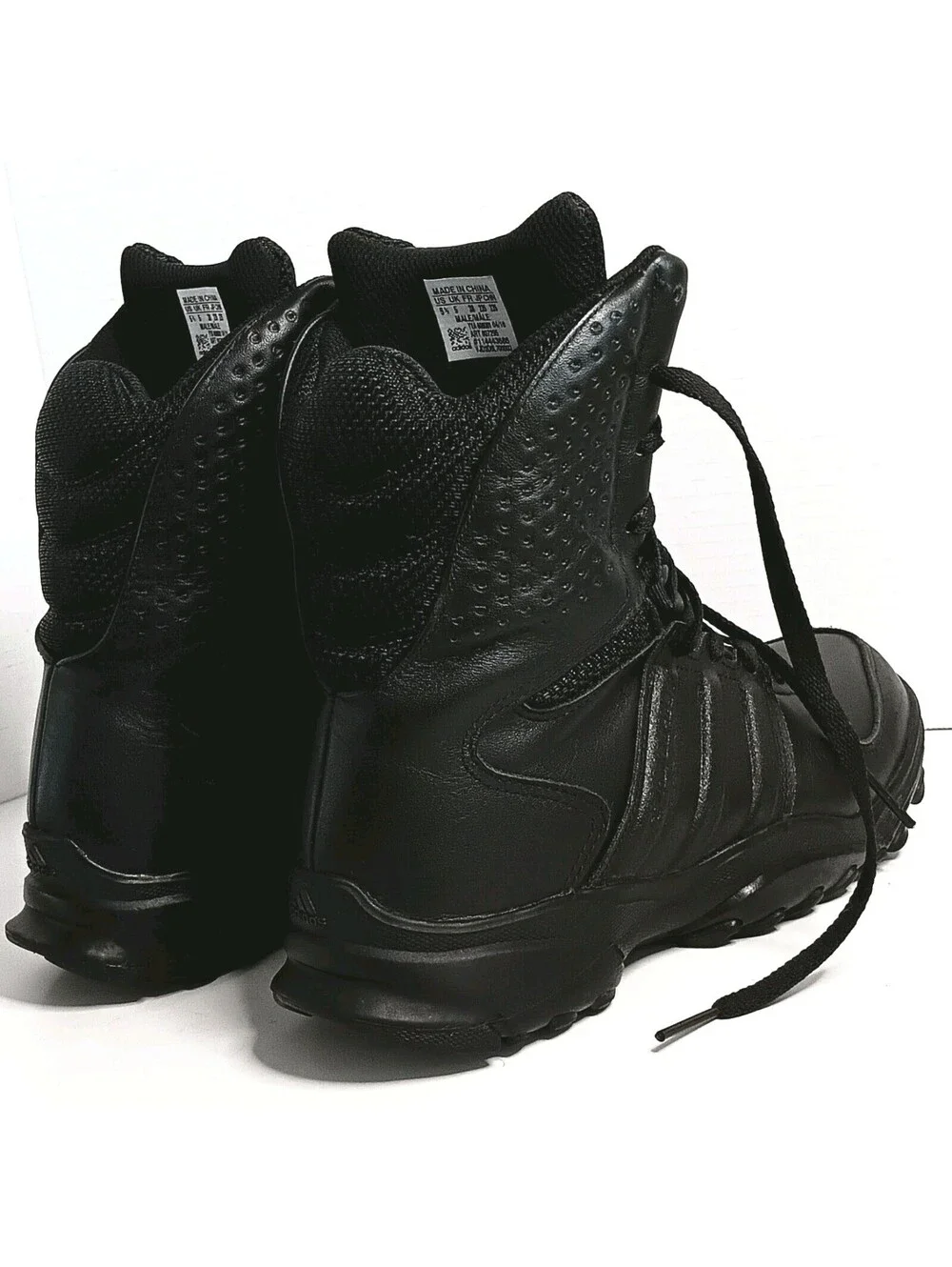 Adidas GSG-9.2 Tactical Boots Black Leather Traxion SWAT/Police Mens 5.5M W7 EUC